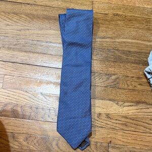 Robert Talbott Navy and White Checkered Tie